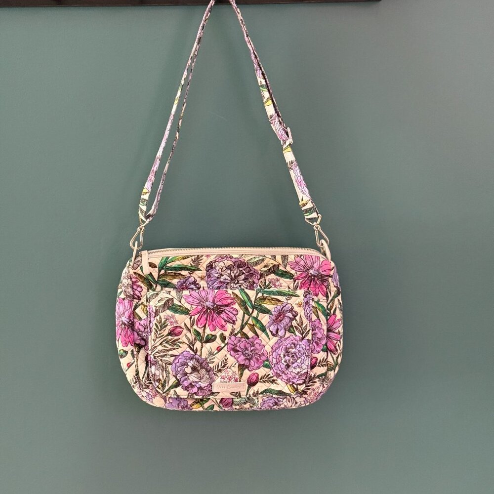 VERA BRADLEY Carson Shoulder Bag — Lavender Meadow Pattern - Picture 11 of 11